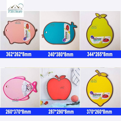 Thớt nhựa kháng khuẩn Lock&Lock viền Silicone nhiều hình dạng màu sắc CSC55