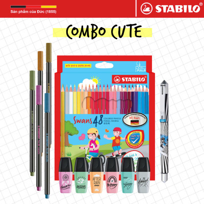 [GIÁ SỐC 499K] Combo CUTE 13 Món sản phẩm STABILO