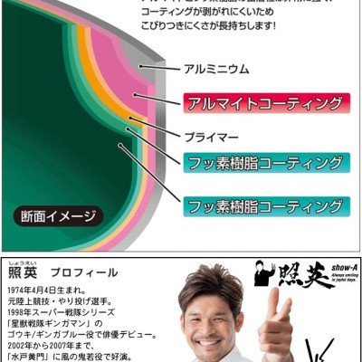 Combo chảo chống dính cao cấp 5 lớp đáy từ Show-A  size 20cm + Vợt lọc thực phẩm inox φ15cm - made in Japan
