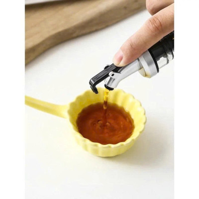 Bình Đựng Dầu Ăn, Nước Mắm  200ML  Thủy Tinh Bọc Inox – Kiểu Dáng Hiện Đại, Bền Đẹp