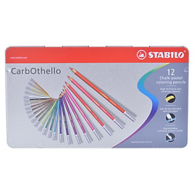 Bút Chì Màu Stabilo Hộp Sắt 12 Màu - CLC1412M  