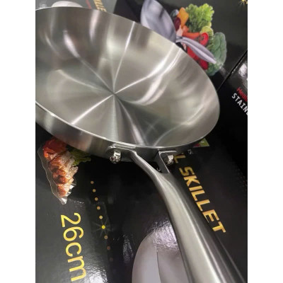 Chảo Inox  Đúc Liền Chiên xào đa năng- PHẢI TÔI CHẢO