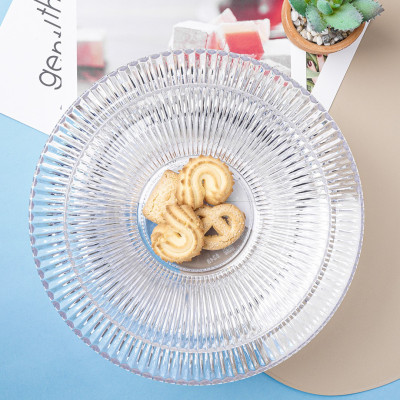 Khay trái cây nhựa JB vân gợn sóng - Trong suốt - Hàng nhập khẩu chính hãng Cobihome