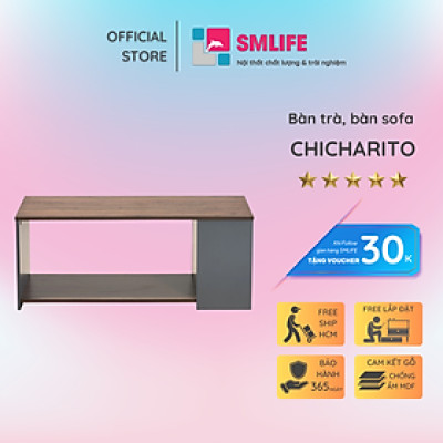 Bàn trà bằng gỗ công nghiệp phong cách hiện đại SMLIFE Chicharito