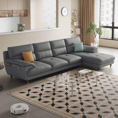 Sofa da góc L cao cấp Tundo(mẫu mới) HDCT-19
