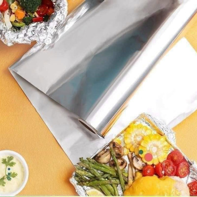Giấy Bạc Nướng Thực Phẩm, Màng Nhôm Nướng Thịt, Bảo Quản Thức Ăn Nồi Chiên Không Dầu, Lò Nướng 30cmx5,10,20m - Hàng Chính Hãng MINIIN