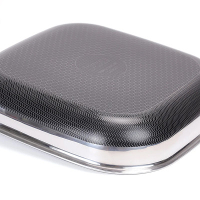 [Hàng chính hãng-iMat hybrid] Chảo vuông đa năng 26cm hai tay cầm iMat Hybrid chống dính Ceramic đen