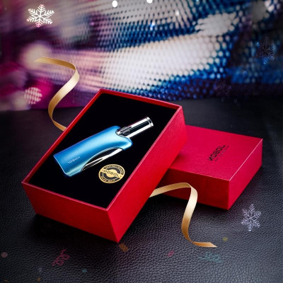 Vỏ Hột Quẹt Bật Lửa Khò Gas 4 Tia Cực Mạnh Jobon ZB-386 Hình Chai Nước Hoa - Dùng Gas Cao Cấp