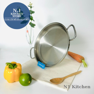 Chảo inox cao cấp 2 quai Korkmax Proline 24cm - A1192 - Hàng chính hãng