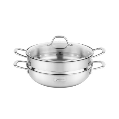 Chảo hấp đa năng Inox liền khối Elmich Trimax Czech EL-3832 size 28cm
