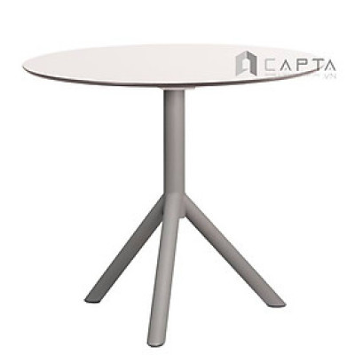 Bàn tiếp khách nhỏ gọn tròn 60 Bàn cafe nhà hàng 3 chân chụm cao cấp tiêu chuẩn Châu Âu TE JUXT 06 Round Table 