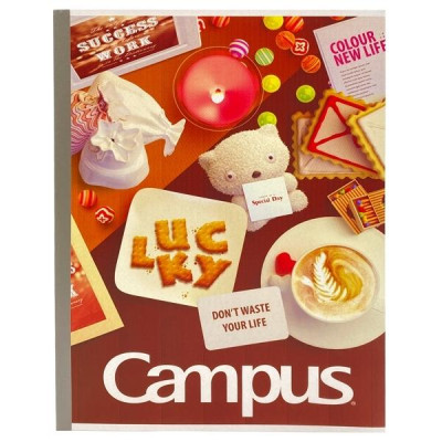 Combo 5 Tập Học Sinh B5S 4 Ly Ngang 120 Trang Gift - Campus NB-BSGIF120 (Mẫu Màu Giao Ngẫu Nhiên)