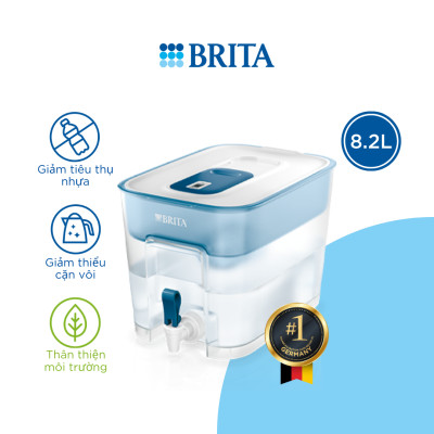 Bình Lọc Nước BRITA Flow Basic Blue - 8.2L (Kèm Maxtra Pro) - Hàng Chính Hãng