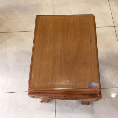 Bộ bàn ghế chạm đào tay rồng gỗ gõ đỏ tay 10