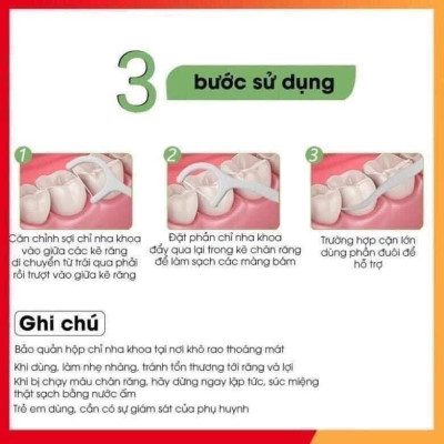 Hộp 50 Tăm Chỉ Nha Khoa Tăm Nhựa Nha Khoa Tiện Dụng Làm Sạch Răng