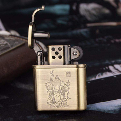 Vỏ Hột Quẹt Bật Lửa Gas Dolphin HY-303 Họa Tiết Nhiều Hình Sang Trọng - Dùng Gas Đá Cao Cấp