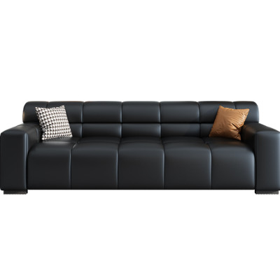 Bộ sofa bọc da văn phòng cao cấp Juno Sofa kèm ghế đơn HVPCT-15 