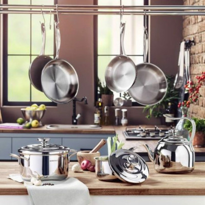 Chảo inox cao cấp 2 quai Korkmax Proline 24cm - A1192 - Hàng chính hãng