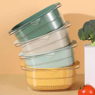 Bộ Rổ Thau Chậu Nhật Có 2 Size Vuông Nhựa ABS 2 IN 1 Hokori Siêu Bền Dầy Chắc Chắn Tiện Dụng Cao Cấp Hàng Xuất Nhật