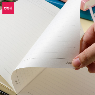 Sổ Tay Ghi Chép Bìa Da A5 300 Trang Kẻ Ngang Deli - Phù Hợp Làm Sổ Kế Hoạch Planner, Nhật Kí, Tập Vở Ghi Chép Bullet Journal - EN012 / EN013