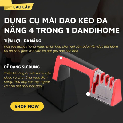 Dụng cụ mài dao kéo đa năng 4 trong 1 DandiHome