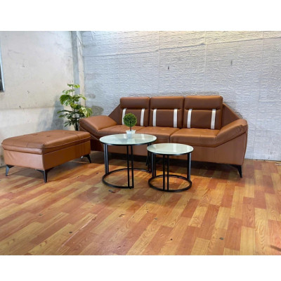 Sofa băng 2m kèm đôn nệm Tundo HLMCT màu lựa chọn kèm bàn như hình