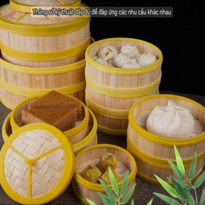 XỬNG HẤP NỒI BẰNG TRE THỦ CÔNG TỰ NHIÊN – CHẮC CHẮN, ĐẸP MẮT, AN TOÀN CHO SỨC KHỎE - XỬNG HẤP TRE DỄ XỬ DỤNG