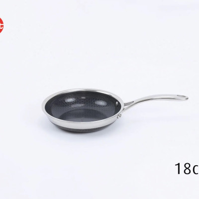 [Hàng chính hãng iMAT] Chảo chiên inox chống dính iMat Hybrid 18cm, phủ chống dính Ceramic