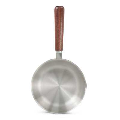 Chảo Inox 3 lớp đúc liền khối miệng rót Kalpen Rinmer 16cm kèm vung kính, bảo hành 5 năm