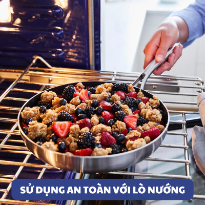 Bộ 5 món chảo chống dính phủ tinh thể kim cương cao cấp Blue Diamond 20, 2x28 cm