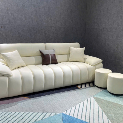 Sofa phòng khách Juno sofa Vikki NK2025 KT 2m2 kèm 2 đôn tròn