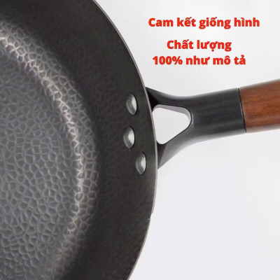 Chảo Vân Đá Chống Dính 3 Lớp Size 28cm, Chảo Chiên Ngập Dầu Sâu Lòng  - HÀNG CHÍNH HÃNG MINIIN
