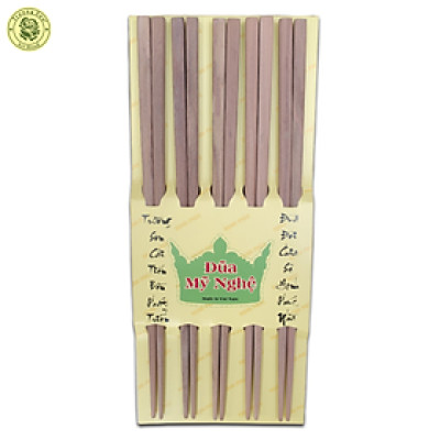 Đũa Gỗ Sao Mộc 5 Đôi - Dụng Cụ Nhà Bếp Bằng Gỗ