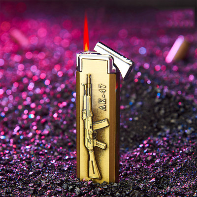 Vỏ Hột Quẹt Bật Lửa Khò Gas 1 Tia Cực Mạnh AK-47 Đẹp Độc Lạ