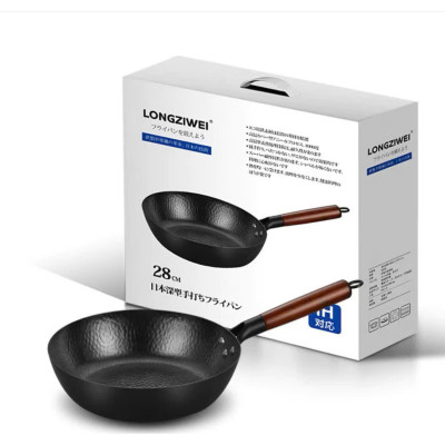 Chảo Vân Đá Chống Dính 3 Lớp Size 28cm, Chảo Chiên Ngập Dầu Sâu Lòng  - HÀNG CHÍNH HÃNG MINIIN