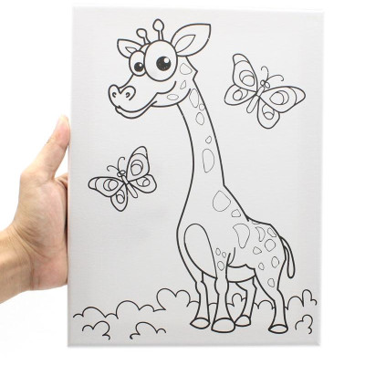 Khung Tranh Vẽ Có Hình CM-CAWBL01 - Hình Hươu Cao Cổ