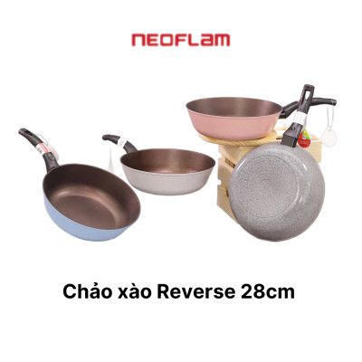[Hàng chính hãng] Bộ 3 chảo chiên xào đa năng Reverse (Chiên 20/Xào 28,30)