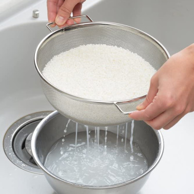 Rổ lưới inox có tay cầm Echo nội địa Nhật Bản