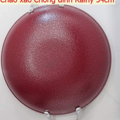 Chảo Xào Chống Dính sần đáy ép miệng Rainy- Hàng Chính Hãng
