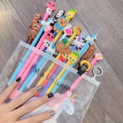 Combo túi  20 cây bút bi thú cho bé ,nhiều màu sắc ,ngộ nghĩnh xinh xắn đáng yêu cho bé lựa chon 