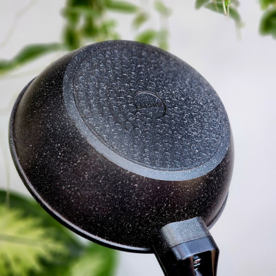 Chảo sâu lòng vân đá chống dính nhôm đúc Bennix Thái Lan Terra 22cm/26cm/28cm/30cm đáy từ