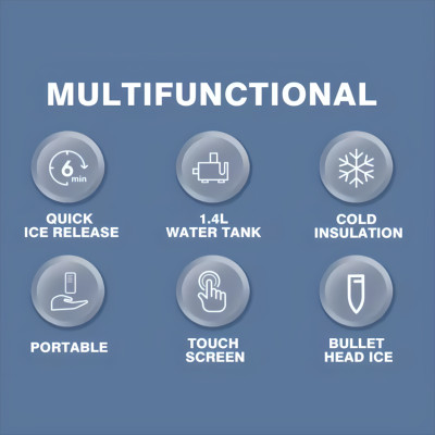 BẢO HÀNH 12 THÁNG - Máy làm đá viên siêu tốc, chỉ trong 6 phút. Thương hiệu Nga cao cấp DSP - KD8001