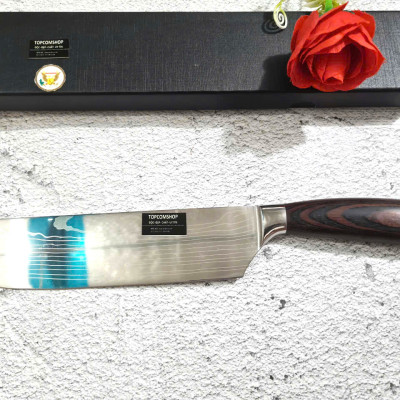 DAO - DAO BẾP NHẬT BẢN USUBA THÉP DAMASCUS MÃ DT125 nt topcomshop vn