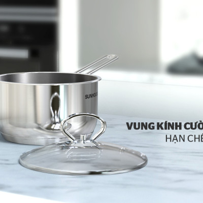 Quánh Inox 5 Đáy Sunhouse  SHG508-16