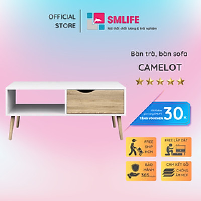 Bàn sofa phòng khách nhỏ gọn SMLIFE Camelot