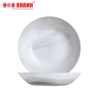 Đĩa sâu thủy tinh Luminarc Diwali Granit Marble 20cm kháng vỡ, chịu nhiệt - 1 cái - P9835
