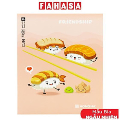 Tập Học Sinh Class Tình Bạn - 4 Ô Ly - 96 Trang 100gsm - Hồng Hà 0345 (Mẫu Bìa Giao Ngẫu Nhiên)