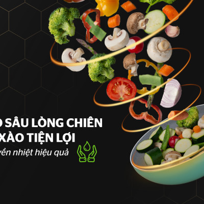  Chảo Sâu Chống Dính Vân Đá Sunhouse Clover CL24S - Hàng Chính Hãng