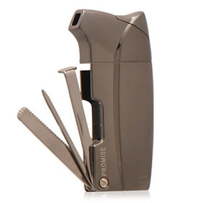 Vỏ Hột Quẹt Bật Lửa Kiêm Bộ Dụng Cụ Đa Năng Promise BN106-A Thiết Kế Đẹp Độc Lạ Lửa Ngọn Mạnh Mẽ - Dùng Gas Cao Cấp