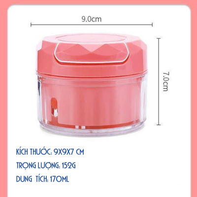 Dụng Cụ Xay Tỏi, Ớt , Thịt, Hành, Lạc, Gia vị, Thực Phẩm Đa Năng Mini Cầm Tay vô cùng tiện dụng - MH2011 - Giao màu ngẫu nhiên